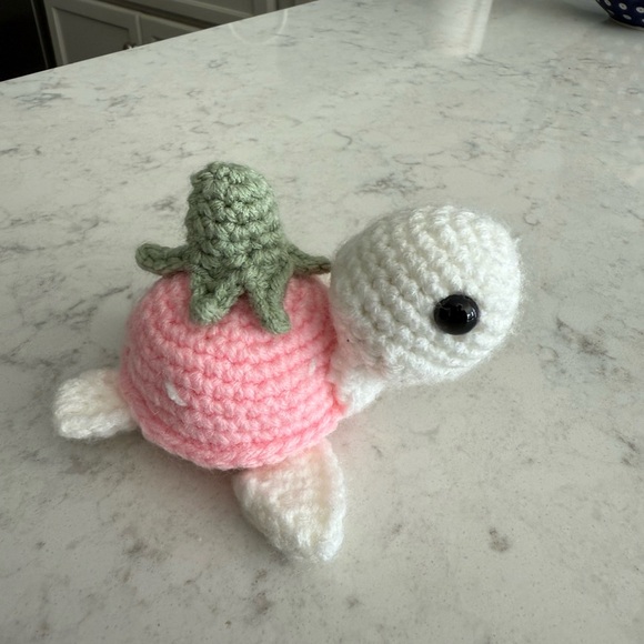 Handmade Crochet Turtle - Picture 2 of 6
